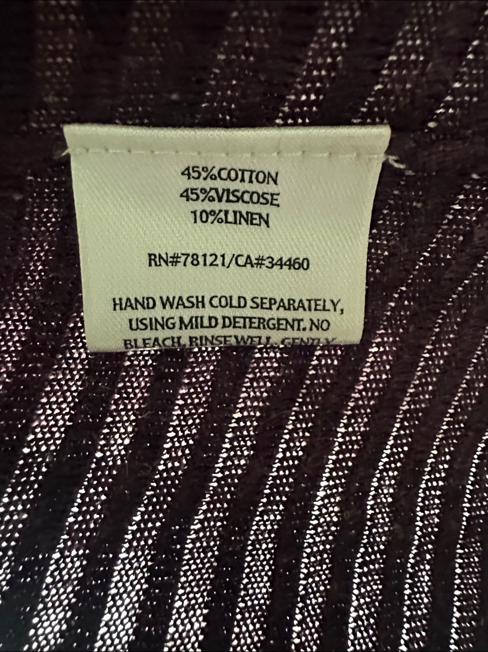 Eileen Fisher Plum Open-Front Long Cardigan - Picture 3 of 3